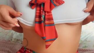  This caned top of a very first-ever-year college school lady doesn't hold such massive hooters by littlemissconnie - TikTok Naked - POV tits