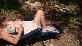  I get my large innate hooters out in public - POV tits