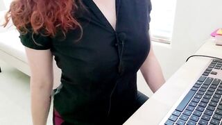  ^ YOU WILL NOT SPUNK TO THIS ^ ASMR S3CR3TARY GIVES U JOI AT WORK ( . ) ( . ) - POV tits