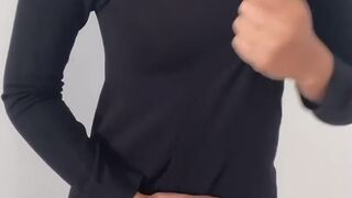  Ebony-Haired nudes her body with NSFW trending contest by adrianalavita - MILK CANS RADAR - POV tits