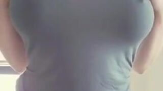  TikTok Bare - Fat Melons spurt - POV tits