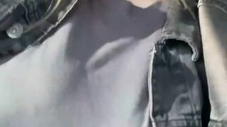  Light-Haired in the car seduces the drivers and TikTok followers with immense all-natural baps by hotdee01 - NAKEDNESS TIKTOK - POV tits