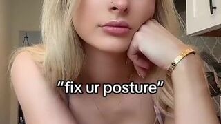  Platinum-Towheaded TikTok Mega-Bitch Kelli Carter Throwing Booty - POV tits