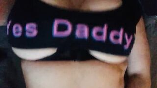  Observe my ample breasts popping out for stepdaddy - POV tits