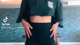  A brief stripped to the waist movie with a lengthy camera hammer - POV tits