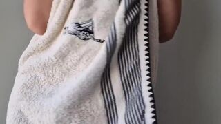  The ebony-haired is right to throw in the towel because she has a superb body by atomicbrunette18 - Stripped To The Waist TikTok - POV tits