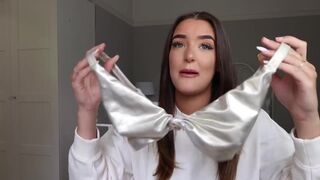  Stunning Esme Saffron - Not without bra (SWIMWEAR Fitting) - POV tits