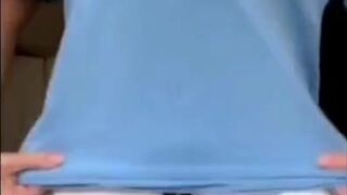  Hefty Mounds and Nip Crooked CloseUp. Vertical Brief video - POV tits