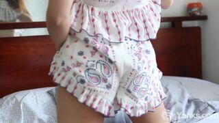  Twitches Asian Abbie's Blasting Vagina - POV tits