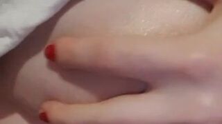  Touching on Youthful Breast - POV Solo boobies